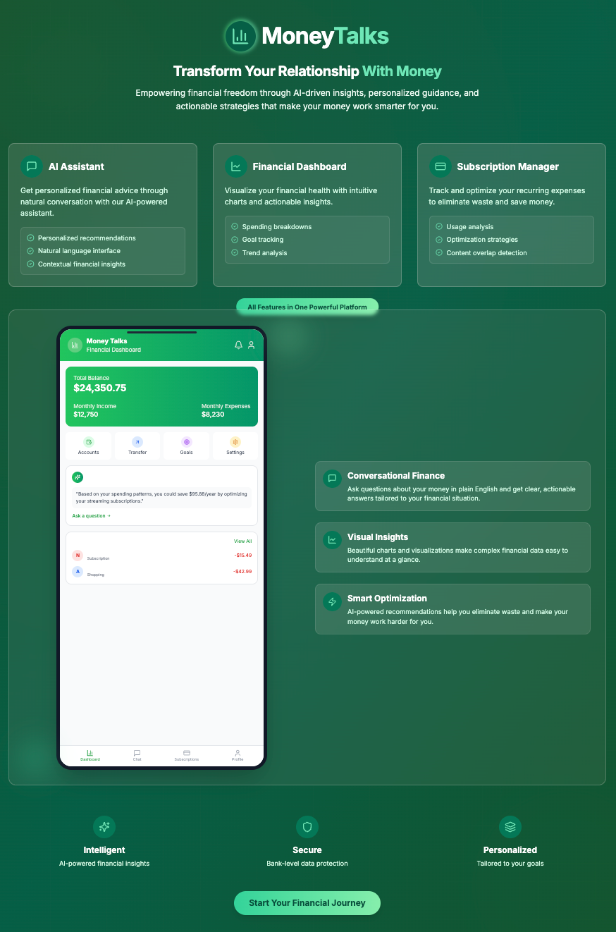 Money Talks Prototype